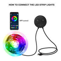 Kit d'éclairage flexible USB 5V 5050 Streifen Licht TV Kit de rétroéclairage RGB APP Smart Lights pour la décoration de la maison