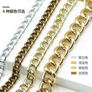 สายคล้องกระเป๋าอะลูมิเนียมแบบโซ่ ขนาด 10x14.5x2.3 มม. 11x14x2.8 มม. 13x16x3 มม. 19x23x4.7 มม. อุปกรณ์ DIY - Product Image 5