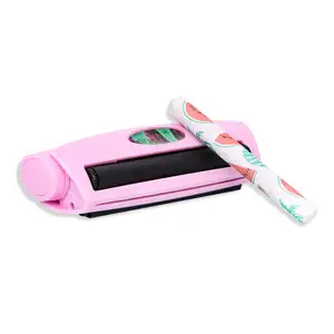 Cute Pink Plastic Cigarette Rolling Machine for 78mm Papers Pink Roller for Girls Custom Logo