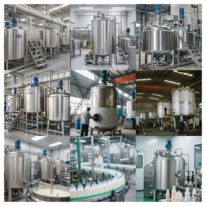 Cuve de mélange chimique chauffée en acier inoxydable avec pompe à rotor, cuve de circulation et d'émulsification, moteur, engrenage, contrôle PLC et écran tactile - Product Image 6