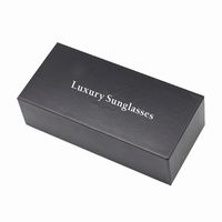 Boîte d'emballage en carton noir et blanc haut de gamme pour lunettes, impression couleur personnalisée, emballage cadeau pour boîtes à lunettes de soleil