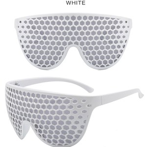 DL Glasses Oversized Sun Glasses Pinhole Steampunk Honeycomb <strong>Face</strong> <strong>shields</strong> Sunglasses 2022 Gafas De Sol - Product Image 6