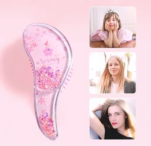 Cepillo Desenredante Diario con Cerdas Suaves y Logotipo Personalizado, Desenreda Suavemente los Nudos para Adultos y Niños, Peine Ovalado para el Cabello - Product Image 5