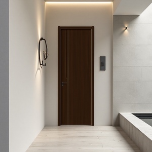 Di alta qualità moderna minimalista bianco rivestito porta <span class=keywords><strong>in</strong></span> <span class=keywords><strong>legno</strong></span> grezzo per camera da letto e Villa durevole finitura naturale Design impermeabile - Product Image 5