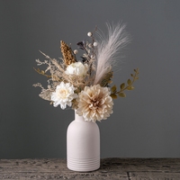 CF02053 Fleurs Artificielles Dahlia Pampas Herbe Bouquet Arrangement Floral Pour La Maison Cuisine Ferme Table À Manger Centres De Table