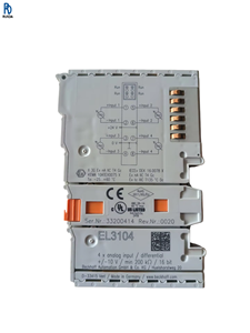 Module PLC EL3104, module d'entrée analogique, 4 canaux d'entrée différentielle, module de contrôle d'automatisation industrielle, système de contrôle industriel - Product Image 1