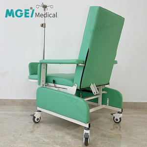Fauteuil de dialyse manuel avec design mobile inclinable pour la collecte de sang, la dialyse hématologique et les perfusions - Product Image 3