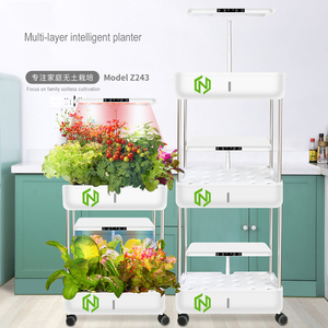 Dễ dàng di chuyển nhà hệ thống thủy canh tự tưới nước microgreens thiết bị nhà bếp tái sử dụng trong nhà <span class=keywords><strong>Hydro</strong></span> microgreen phát triển Kit - Product Image 3