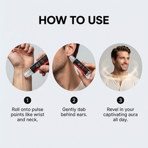 Huile de Cologne en Roll-on 10ml, <span class=keywords><strong>parfum</strong></span> boisé et cuir masculin, longue tenue, format voyage magnétique portable, pour <span class=keywords><strong>homme</strong></span> - Product Image 6