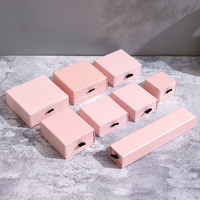 Boîte d'emballage personnalisée en carton pour bijoux (collier, boucles d'oreilles, bracelet, bague, montre) avec revêtement UV