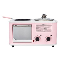 Máquina de Café da Manhã Multifuncional, Elétrica, Portátil, Frigideira, Utensílios Domésticos, 3 em 1, Venda Imperdível, Forno
