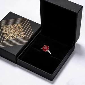 Caja de Joyería Pequeña de Alta Calidad con Inserto de Terciopelo, Caja Magnética Exquisita para Empaque - Product Image 2