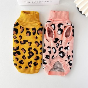 Maglione per <span class=keywords><strong>Cani</strong></span> a Motivo Leopardato, Abbigliamento Caldo per Animali Domestici, per Teddy, Bichon, Pomerania, Schnauzer, Barboncino, <span class=keywords><strong>Cani</strong></span> Piccoli e Gatti - Product Image 3