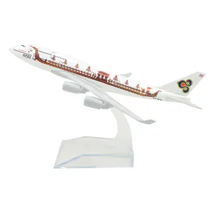 1:400 16cm Thai Airways Dragon Boat Boeing B747 Metal Passenger Airplane Model Civil Aircraft Mode Die Cast Plane Model