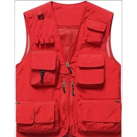 Gilet décontracté léger pour hommes, pêche en plein air, travail, Safari, voyage, photo, cargo, multi-poches