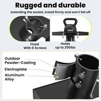 Support de montage pour adaptateur de tube Starlink en acier robuste pour toit et mur, avec broches à dégagement rapide, standard haute performance, pour antenne deux-en-un