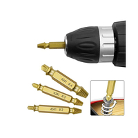 DZ 4 pièces titane vis extracteur foret ensemble plastique EPA certifié Machine assemblage outils ODM pour dépouillé cassé boulons vis