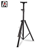 Support de sol professionnel réglable PA ST318 à verrouillage automatique avec coussin d'air, robuste, 12-15 pouces, avec support pour haut-parleur
