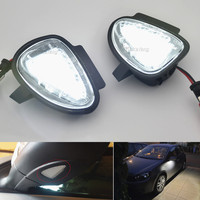2Pcs Rétroviseur latéral de voiture Puddle Signal Light pour VW Passat B7 Golf 6 GTI Cabriolet Touran Accessoires Lampes à Led