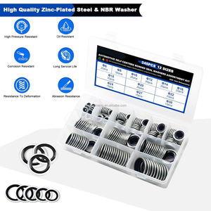 צבע להתאמה אישית 245 מחשבים איטום מכונות כביסה ערכת מטרי nbr מצופה אבץ מבחר אטמים מתכת מצופה אבץ m6 m30 - Product Image 4