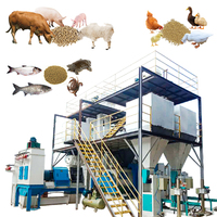 Ligne de production de granulés d'aliments pour animaux, haut rendement, fonctionnement continu et stable, aménagement personnalisé, projet clé en main d'usine d'aliments pour animaux