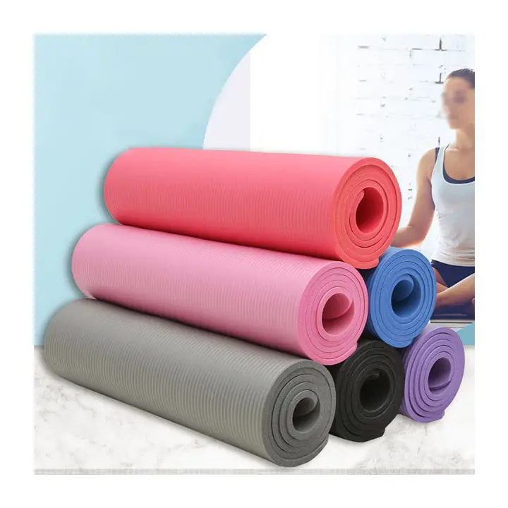 Vente en gros de tapis de yoga NBR extra épais antidérapant haute densité indéchirable Pilates