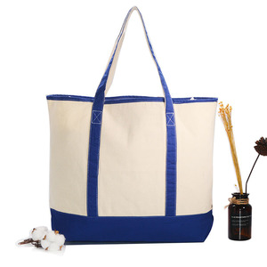Sacs de plage en toile de coton réutilisables personnalisés de haute qualité et bon marché, sacs de shopping en toile de coton recyclée écologiques - Product Image 2