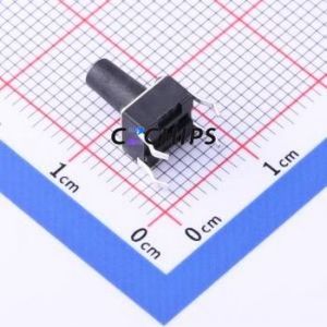 TSD001B09526A Tactile Switch Through hole Component (THT)-4P,6x6mm Switch Round Button 2.6N Through Hole 6mm - Product Image 2