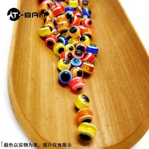 100 pièces/sac haute qualité leurre oeil de poisson perle haricot 6mm8mm Texas groupe de pêche balle cuivre plomb bionique perle lumière eau de mer - Product Image 2