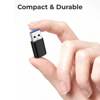 Adaptateur OTG USB 3.0 unilatéral en gros, USB-A mâle vers Type-C femelle, haute vitesse 5 Gbit/s uniquement sur un côté, approvisionnement en vrac OEM
