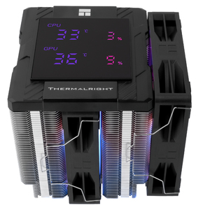 เทอร์มอลไรท์ PA120 DIGITAL ARGB BLACK ชุดระบายความร้อนซีพียู ความสูง 162 มม. แบบสองทาวเวอร์ 6 ฮีทไปป์ LCD Assassin 120 DIGITAL ARGB BLACK - Product Image 4