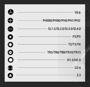 Kit d'outils de réparation multifonction 24-en-1 OEM Myj Mini pour téléphones et ordinateurs, outils à main de qualité DIY pour la maison - Product Image 6