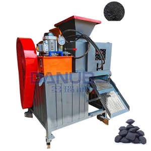 Machine à briquettes de charbon de bois semi-automatique de type rotatif en bois, à base de sciure de bois, fabrication manuelle de briquettes de charbon de bois - Product Image 1