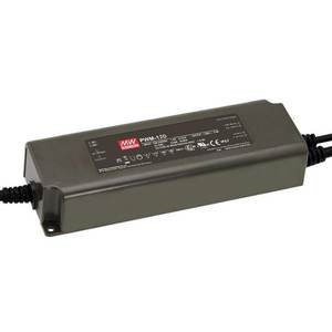 Fuente de Alimentación LED Mean Well PWM-120 de 120W, 12V, Voltaje Constante, Canal Único, Regulable por PWM, Convertidor AC/DC - Product Image 1