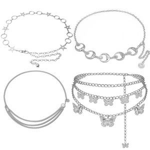 Women's Zinc Alloy Waist Chain Butterfly Pattern Fashion Body Chain Daily Wear Single Lap Style - Product Image 1