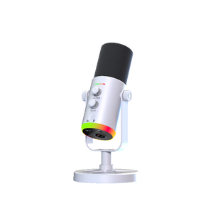 Microphone capacitif de bureau sans fil YU7 <span class=keywords><strong>Micro</strong></span> USB RGB - Réduction de bruit professionnelle - Convient pour le streaming et les jeux - Product Image 2