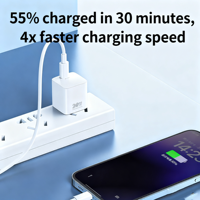 Adaptateur de chargeur rapide USB-C PD Tommox 20W avec protection OTP pour adaptateur iPhone Chargeur 20W Chargeur original Samsung Type C