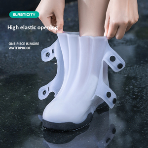 Vendita calda custom outdoor personalizzabile colore parti antiscivolo riutilizzabile impermeabile TPE <span class=keywords><strong>antipioggia</strong></span> <span class=keywords><strong>stivali</strong></span> da pioggia copertura per uomo donna - Product Image 5