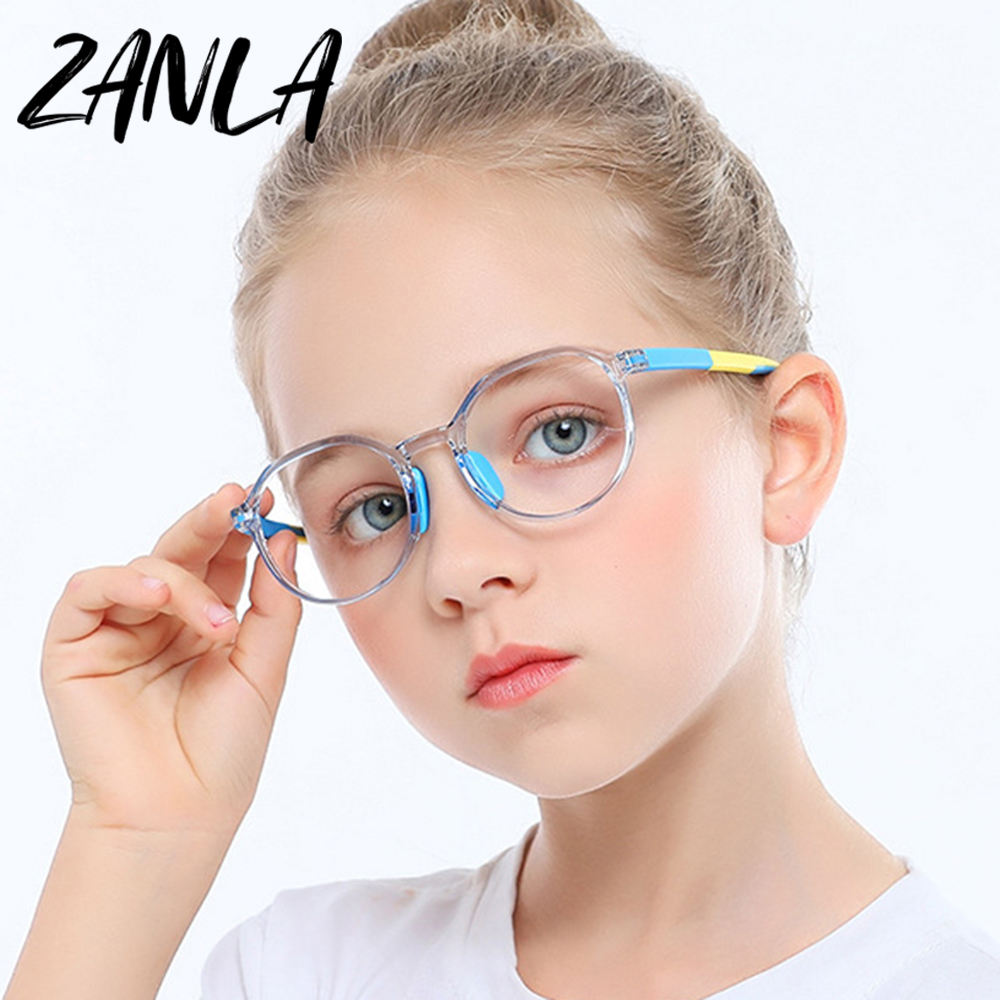 Eyeglasses Kids Flexible Sunglasses Junior Glasses Blue Trendy