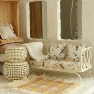 Mini Ironwork and Fabric Sofa Sets for Pretend Play Toys - 12-piece Kid's House <strong>Furniture</strong> by Maileg, the Same Style As the <strong>Etsy</strong> - Product Image 1