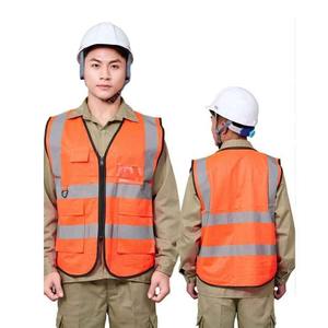 ANSI Clase 3 Poliéster de alta visibilidad Trabajo de construcción Chaleco DE SEGURIDAD reflectante Servicios DE EMERGENCIA Logo Chaleco de control de tráfico - Product Image 1