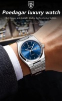 Montre-bracelet POEDAGAR 930 pour homme, étanche, lumineuse, date, semaine, montres pour femme, montre à quartz en acier inoxydable pour femme