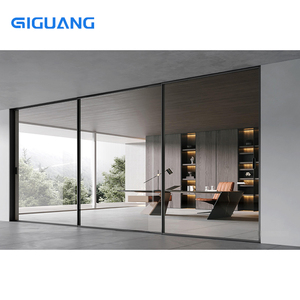 Qiguang ประตูสไลด์อลูมิเนียมแบบเต็มมุมมอง, AS2047โรงแรม nfrc ประตูบานเลื่อนแบบพาโนรามาเคลือบคู่ - Product Image 2