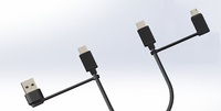 Cable USB A/C Multifuncional de Carga Rápida 3A 2.1A, Cable de Teléfono de Nailon TPE con Conector Micro-USB/USB-C 3 en 1, Blindaje Trenzado y Recubierto de Estaño