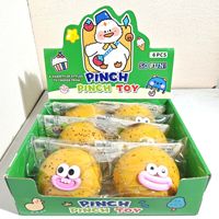 Jouet Squishy Promotionnel en Caoutchouc Souple à Montée Lente, Forme Pomme de Terre au Fromage à Grande Bouche, Mignon et Original, Jouet Sensoriel Anti-Stress à Presser