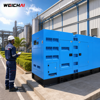 Groupe électrogène diesel silencieux fiable Weichai 240 kW 300 kVA pour la construction, l'exploitation minière, l'alimentation primaire, les hôpitaux, 50 Hz, refroidi par eau, triphasé