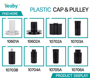 Hợp kim nhôm Con lăn màn trập cửa và cửa sổ mang 40 mét bát giác ống thép nhựa Con lăn màn trập End Cap - Product Image 6