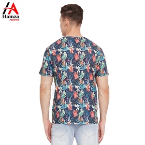 เสื้อยืดผู้ชายแบบลำลองระบายอากาศได้น้ำหนักมากผ้าฝ้าย100% พิมพ์ลายดอกไม้ออกแบบได้ตามต้องการ - Product Image 5