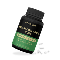 Complément alimentaire pour la peau Greenpie Private Label Collagen Capsule, capsules de collagène peptide pour la santé de la peau