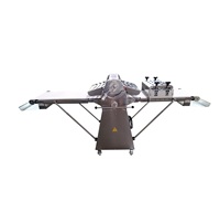 KAINO Rouleau de coupe-pâte industriel entièrement en acier inoxydable pour pâtisserie et boulangerie Machine à laminer avec station de découpe